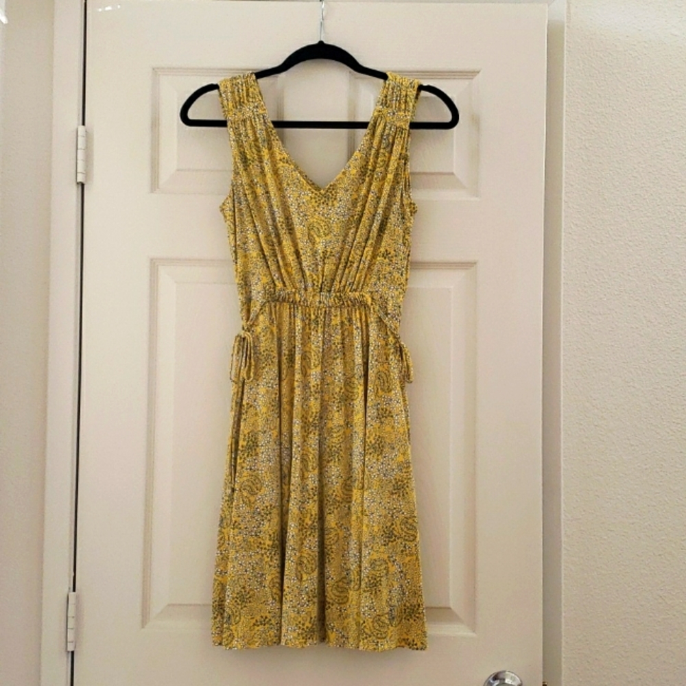 Cynthia Rowley Yellow Flower Dress, XS